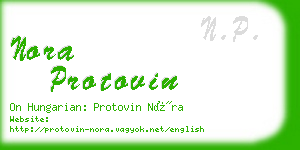 nora protovin business card